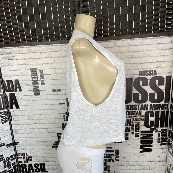 Under Armour Threadborne L  Vanilla Textured Inset Heatgear Quick Dry Muscle Tee - Picture 2 of 5